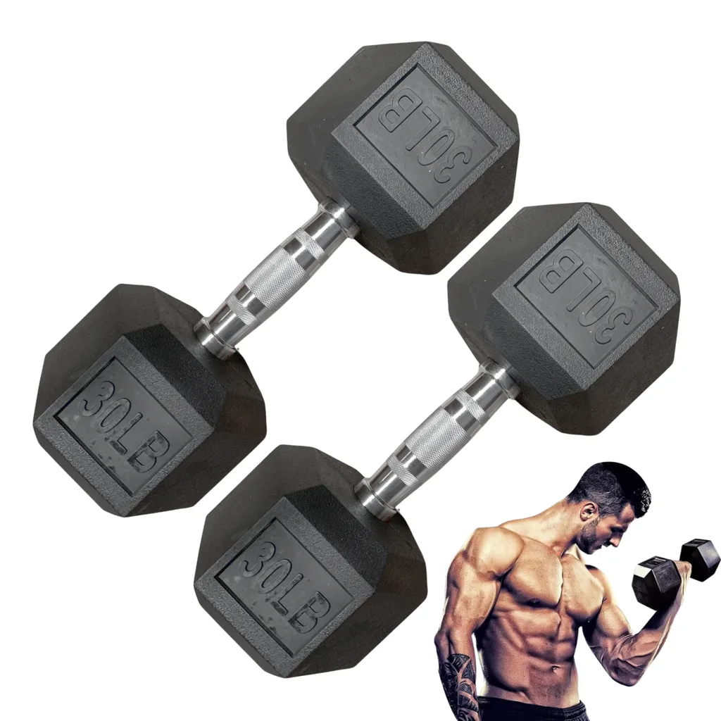 [W000027165] Par de Mancuernas Hexagonales IronFit 30 Lbs