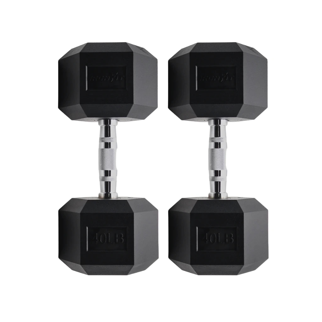 Par de Mancuernas Hexagonales IronFit 40 Lbs