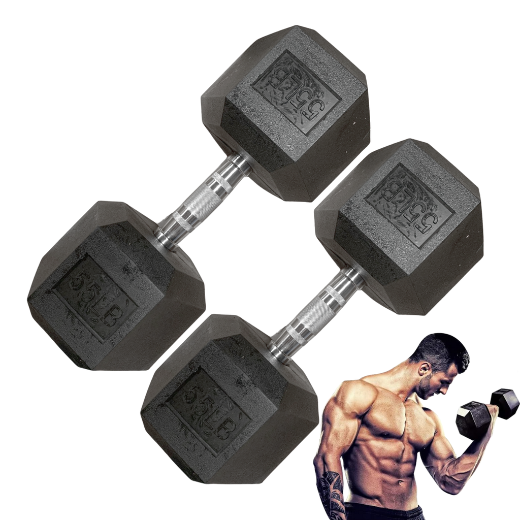 [W000027170] Par de Mancuernas Hexagonales IronFit 55 Lbs