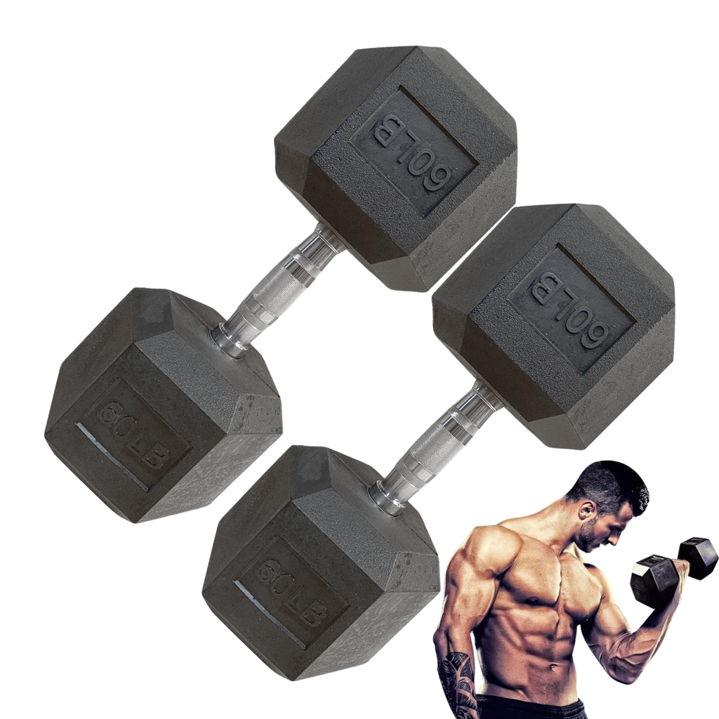 [W000027171] Par de Mancuernas Hexagonales IronFit 60 Lbs