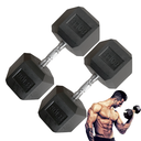 Par de Mancuernas Hexagonales IronFit 80 Lbs