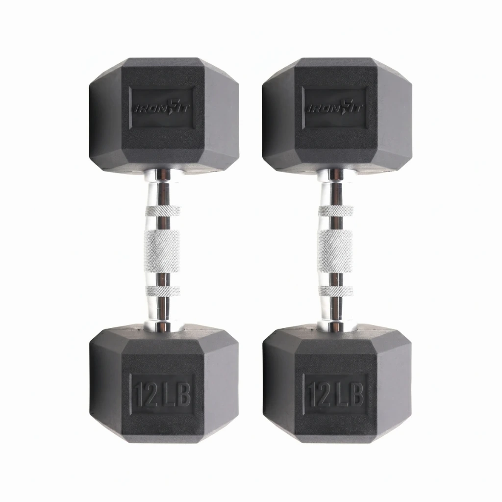 Par de Mancuernas Hexagonales IronFit 12 Lbs