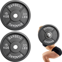 Par de discos de acero negro 15 kg Wod Pro