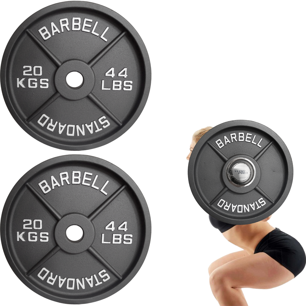 Par de discos de acero negro 20 kg Wod Pro