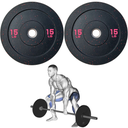 Par de Discos Bumper High Temp IronFit de 15 Lbs
