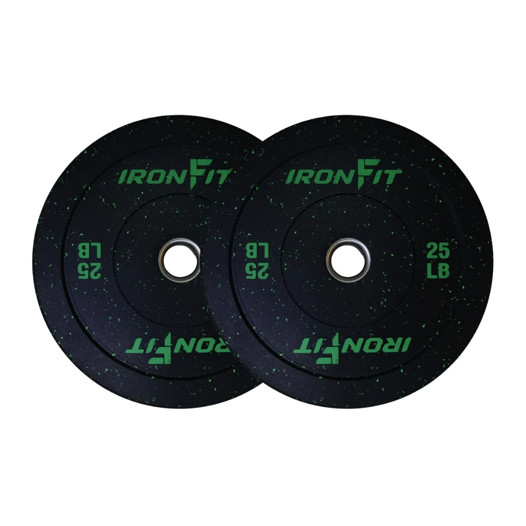 Par de Discos Bumper Hi Temp IronFit de 25 Lbs