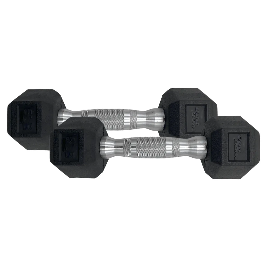 [W000011118] Par de Mancuernas Hexagonales Wod Pro 5 Lbs