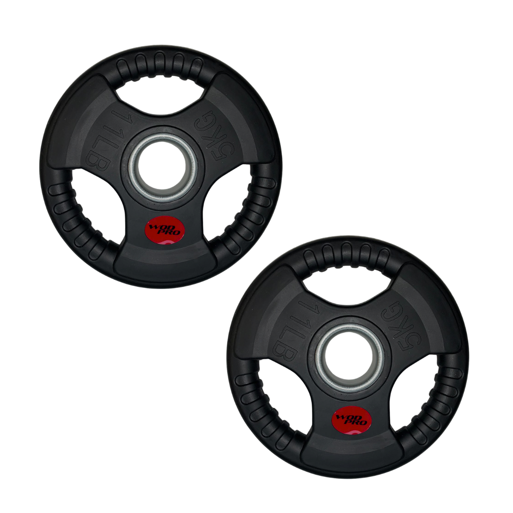 [W000011126] Par de discos de acero recubiertos 5 kg 2" Wod Pro