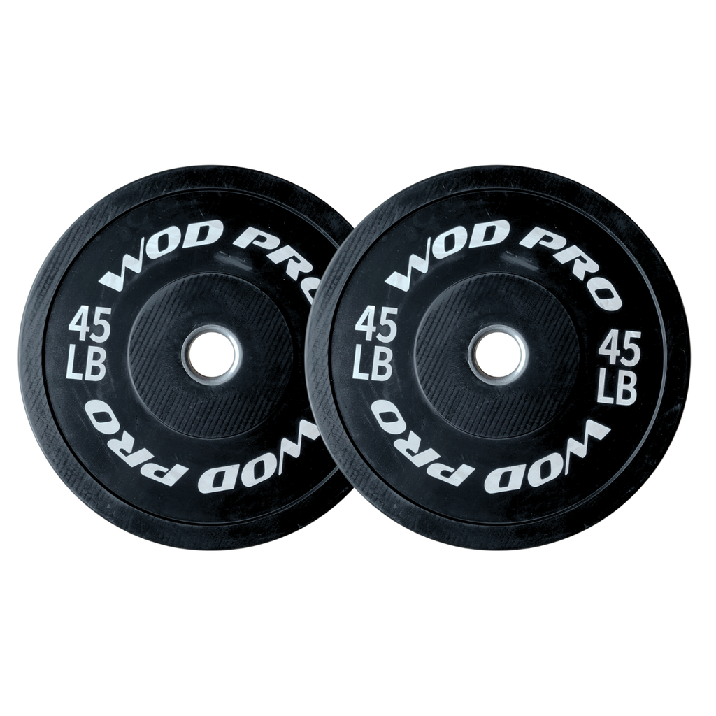 [W000011133] Par de bumpers rígidos 45 lb Wod Pro