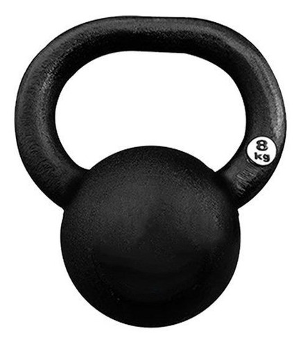 [W00005367] Pesa Rusa 8 kg pintura negra FTS