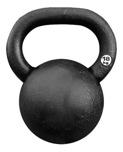 [W00005370] Pesa Rusa 18 kg pintura negra FTS