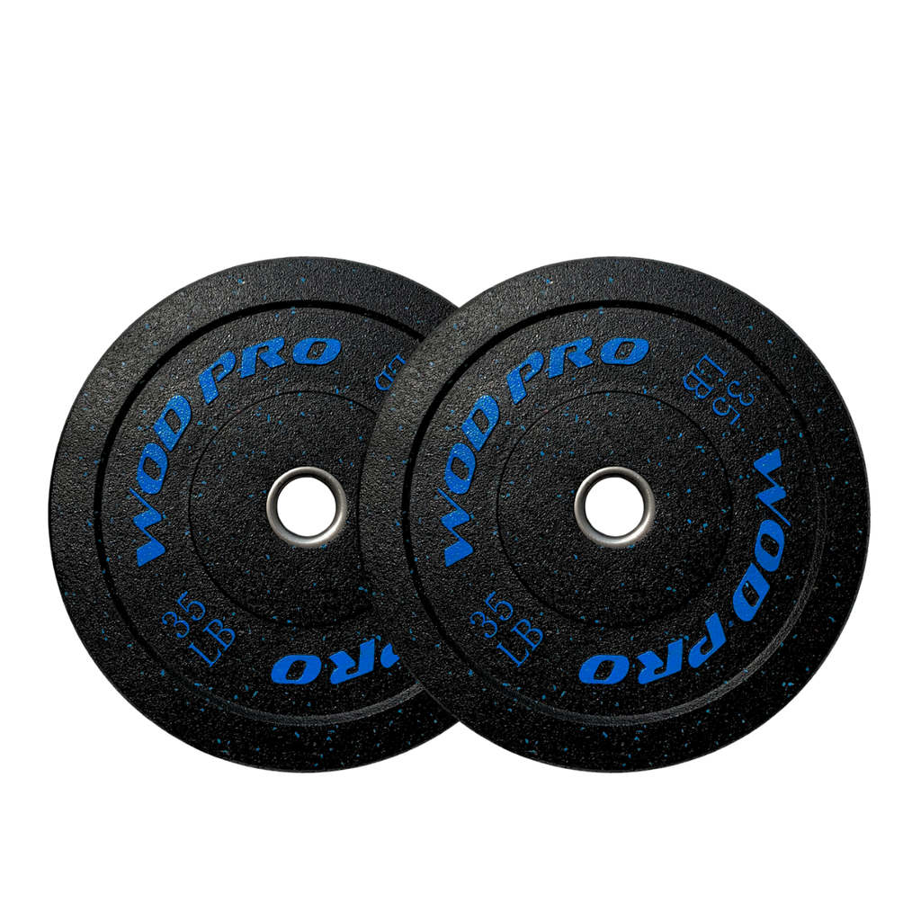 Par de Discos Bumper Hi-Temp Wod Pro 35 lbs