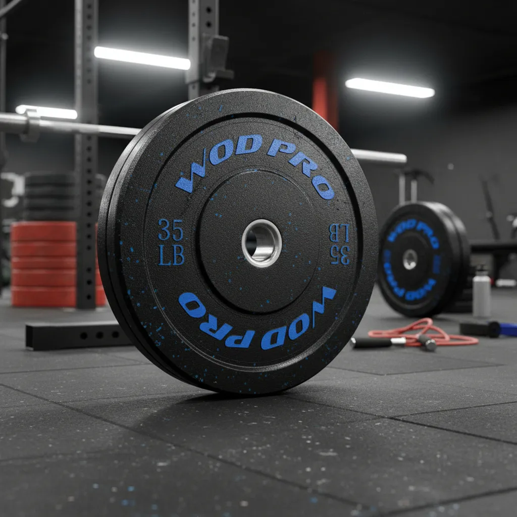 Par de Discos Bumper Hi-Temp Wod Pro 35 lbs