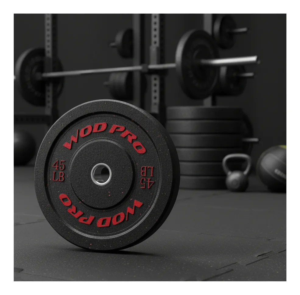 Par de Discos Bumper Hi-Temp Wod Pro 45 lbs