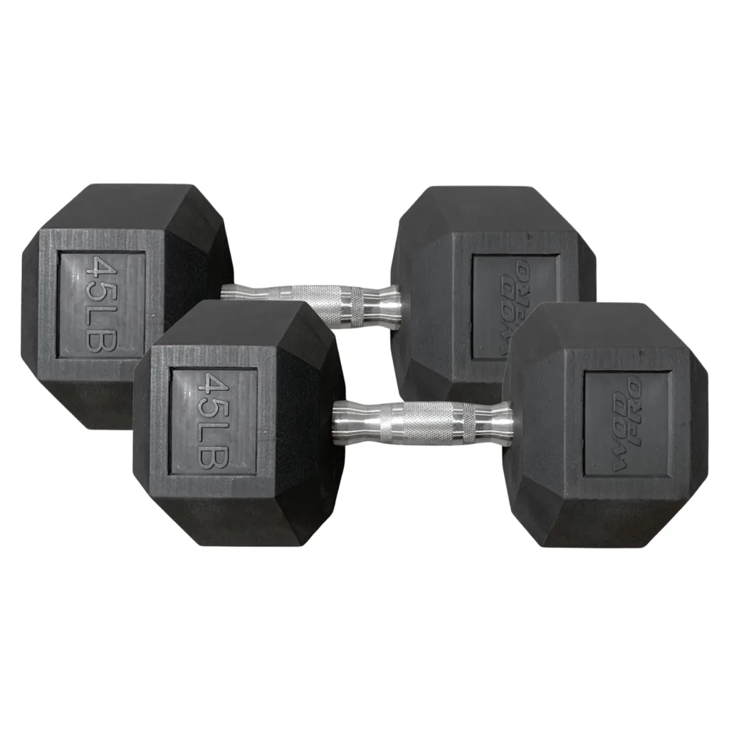 [W000013417] Par de Mancuernas Hexagonales Wod Pro 45 Lbs