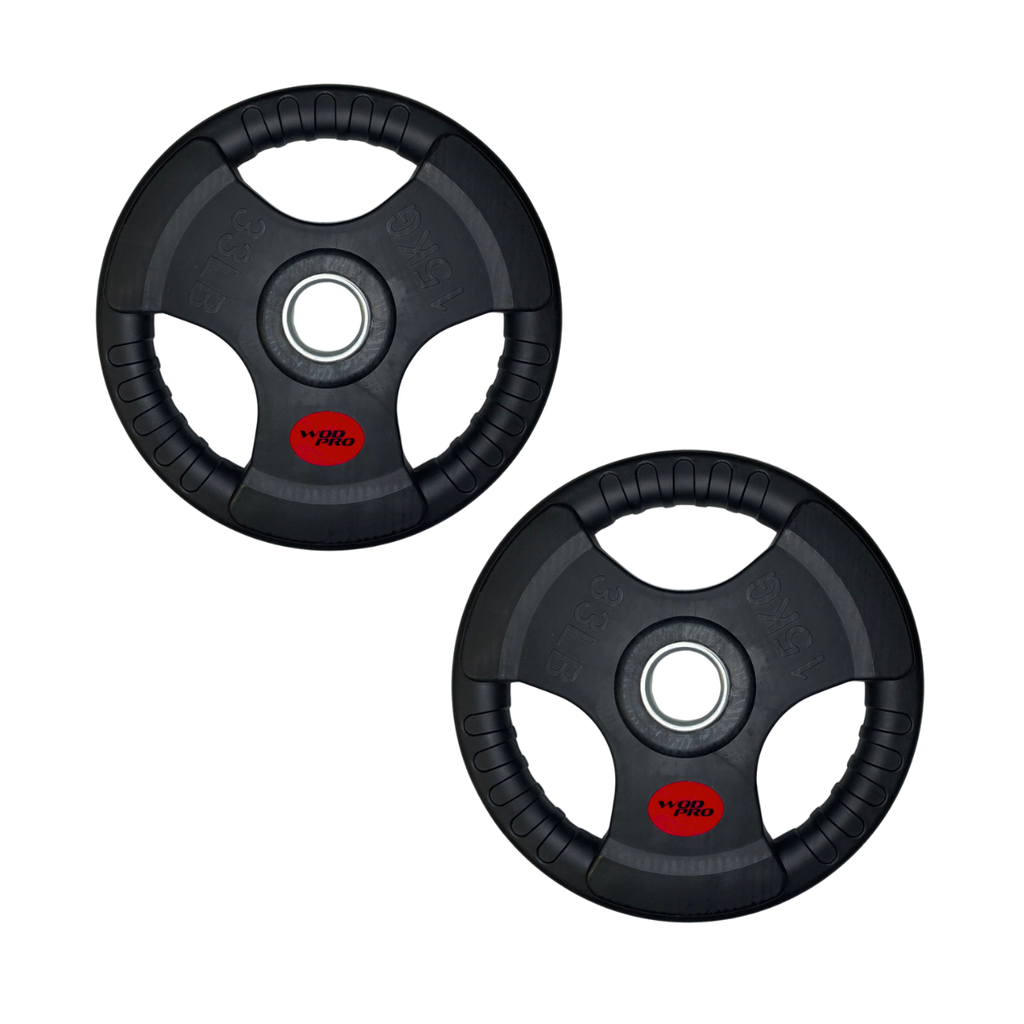 [W000013579] Par de discos de acero recubiertos 15 kg 2" Wod Pro