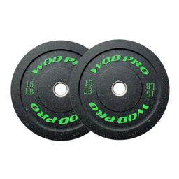 [W000013266] Par de Discos Bumper Hi-Temp Wod Pro 15 lbs 