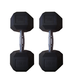 [W000013415] Par de mancuernas hexagonales 35 Libras Wod Pro