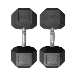 [W000022505] Par de Mancuernas Hexagonales Wod Pro 90 lbs