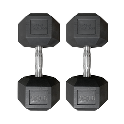 [W000022507] Par de Mancuernas Hexagonales 100 Libras Wod Pro