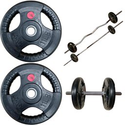 [W000024646] Par de discos estándar recubiertos 5 kg Wod Pro