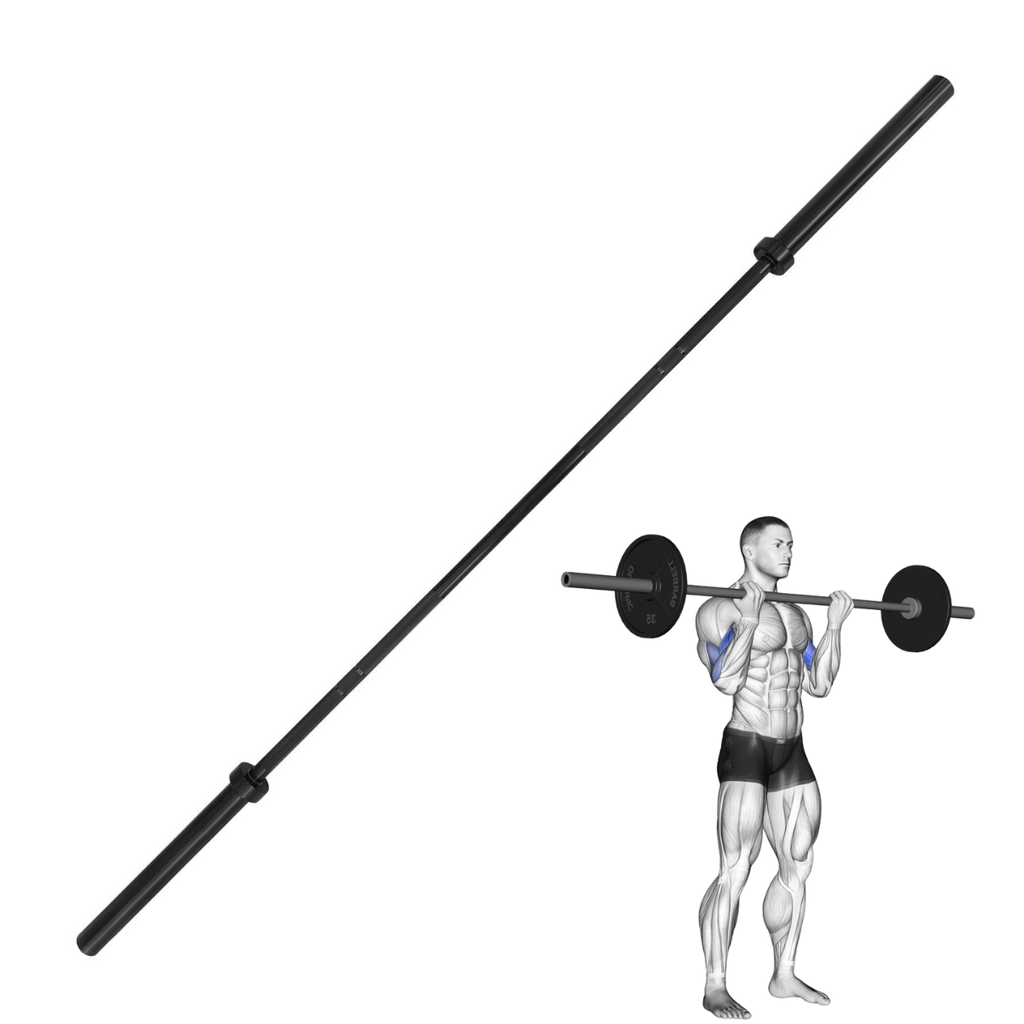 Barra Olímpica Sellada IronFit 1.8m Negra