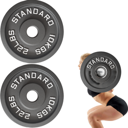 [W000027415] Par de discos de acero negro 10 kg Wod Pro