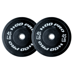 [W000011133] Par de bumpers rígidos 45 lb Wod Pro